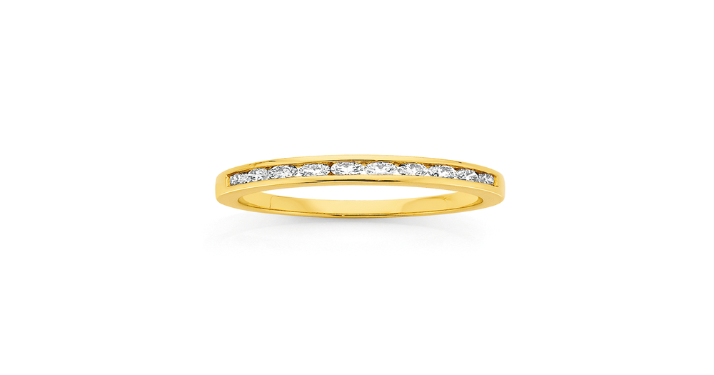 18ct Gold Diamond Band Angus & Coote