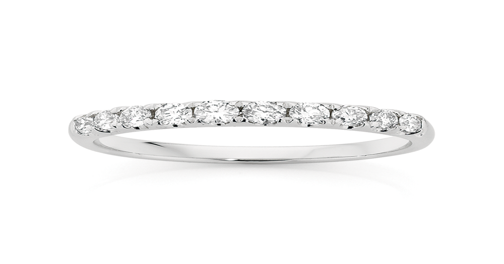 18ct White Gold Diamond Anniversary Band Angus & Coote
