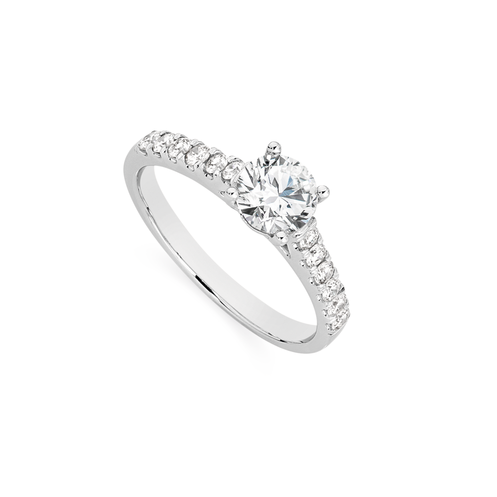 Buy Oval Cut Diamond Engagement Ring with Vintage Style Shoulders Online