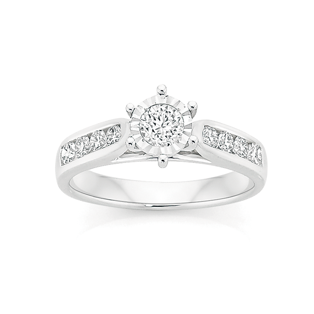 18ct Gold Diamond Solitaire Ring Rings Angus and Coote