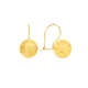 9ct Gold 10mm Diamond-cut Euroball Earrings