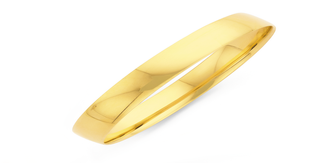CHERISH GOLD COMFORT FIT BANGLE main image 0