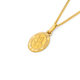 9ct Gold 12mm Oval Saint Christopher Medallion