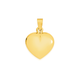 9ct Gold 14mm Heart Pendant