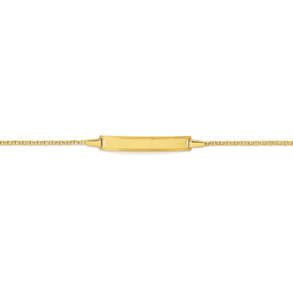 9ct Gold 15cm Marine Identity Bracelet