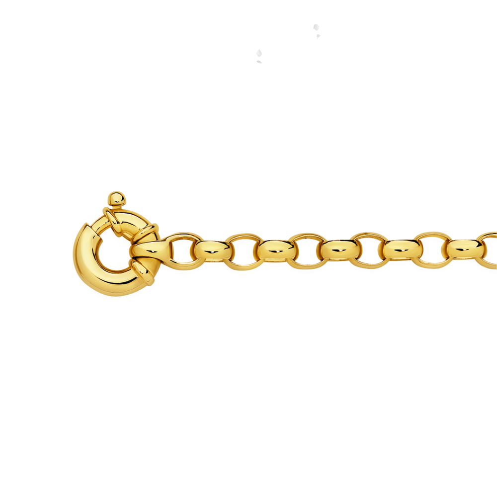 9ct Yellow Gold Belcher Bracelet  Rutherford