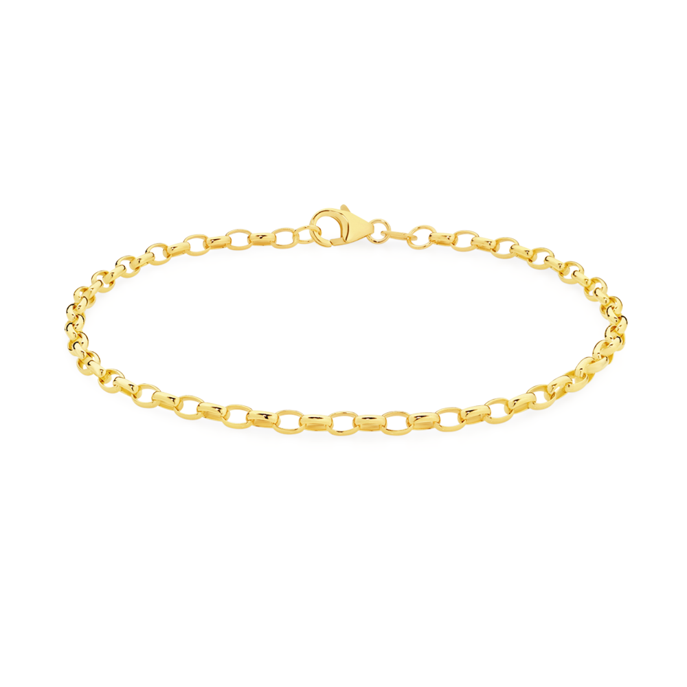 Luxury Gold 10mm 8 inch Gypsy Link Belcher Bracelet – Bling King