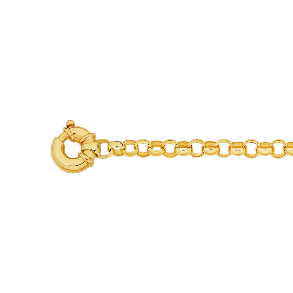 Yellow Gold Oval Belcher Link Bracelet – Lannah Dunn