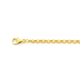 9ct Gold 19cm Solid Round Belcher Bracelet