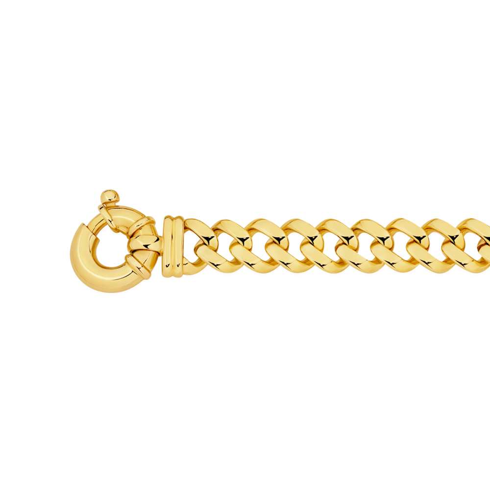 Second hand 9ct gold 7.2g 7 inch belcher Bracelet