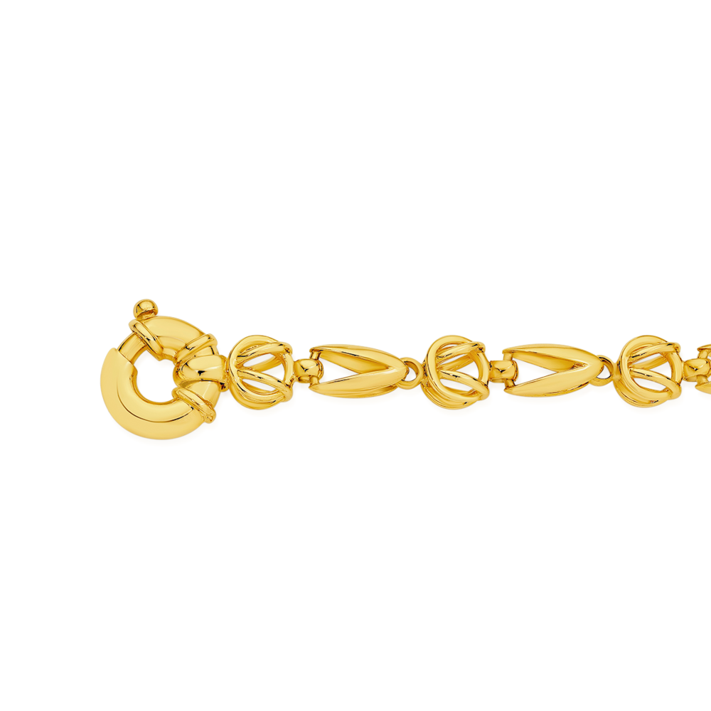 Signature Caviar Stretch Gold Heart Bead Bracelet – LAGOS