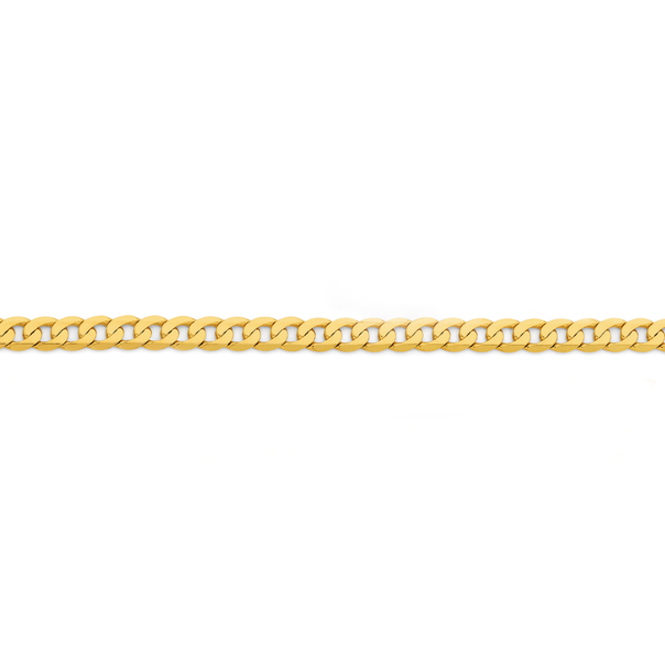 9ct Gold 20.5cm Curb Bracelet