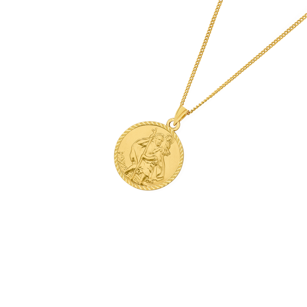David Yurman Men's St. Christopher Amulet in 18k Yellow Gold with Pave  Diamonds | Lee Michaels Fine Jewelry stores