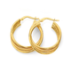 9ct Gold 20mm Triple Hoop Earrings