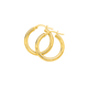 9ct Gold 2.5x15mm Hoop Earrings