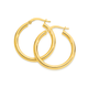 9ct Gold 2.5x20mm Polished Hoop Earrings