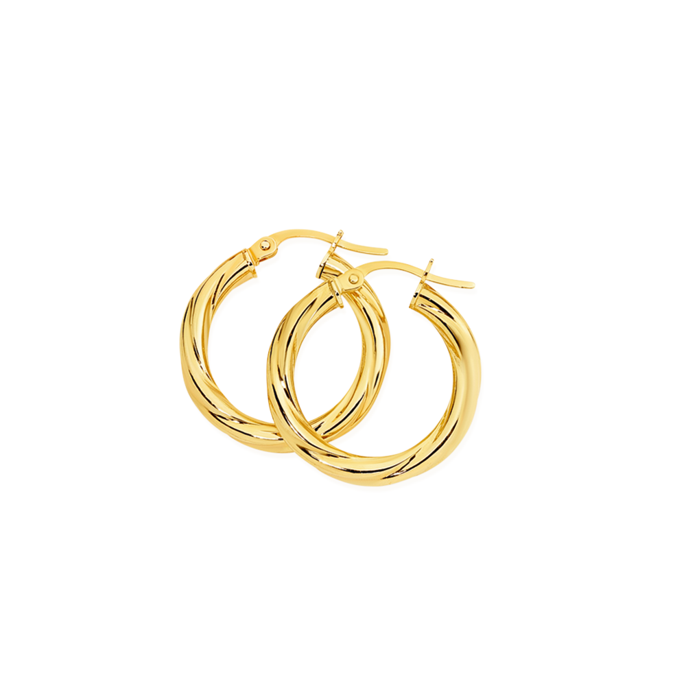 Best Moissanite Diamond 18K Solid Gold Hoop Earrings – peardedesign.com