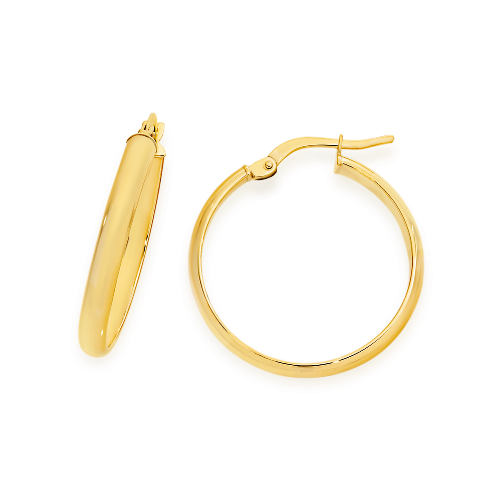 Classic Gold Hoop Earrings – Simon West fine jewellery
