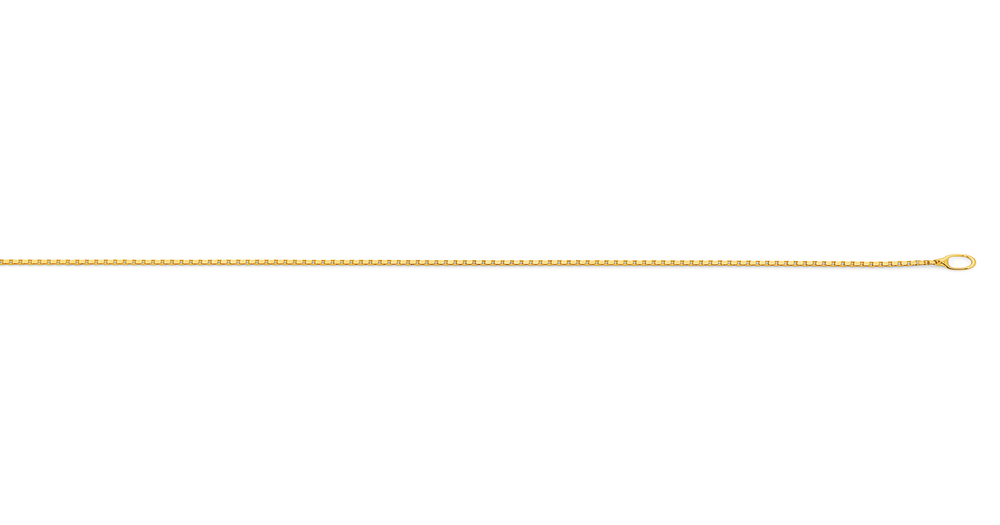 9ct Gold 42cm Box Chain | Angus & Coote