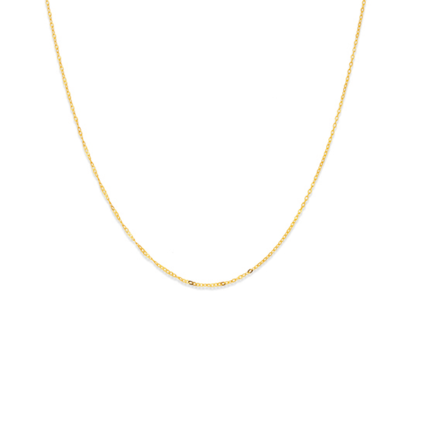 9ct Gold 42cm Solid Twisted Cable Chain