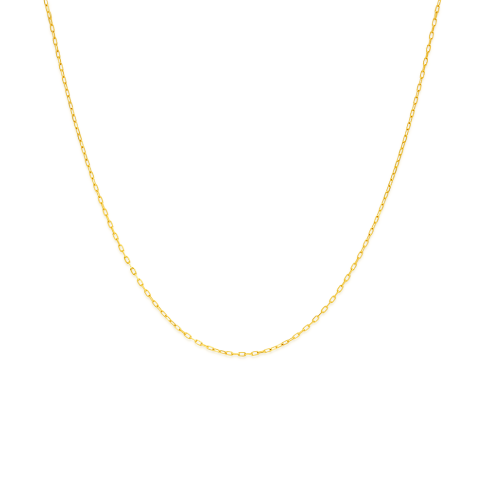9ct Gold 45cm Rectangular Cable Chain Angus Coote