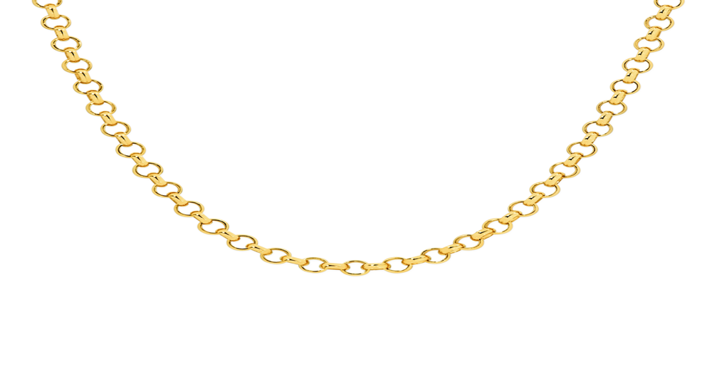 9ct Gold 45cm Solid Belcher Chain Angus & Coote