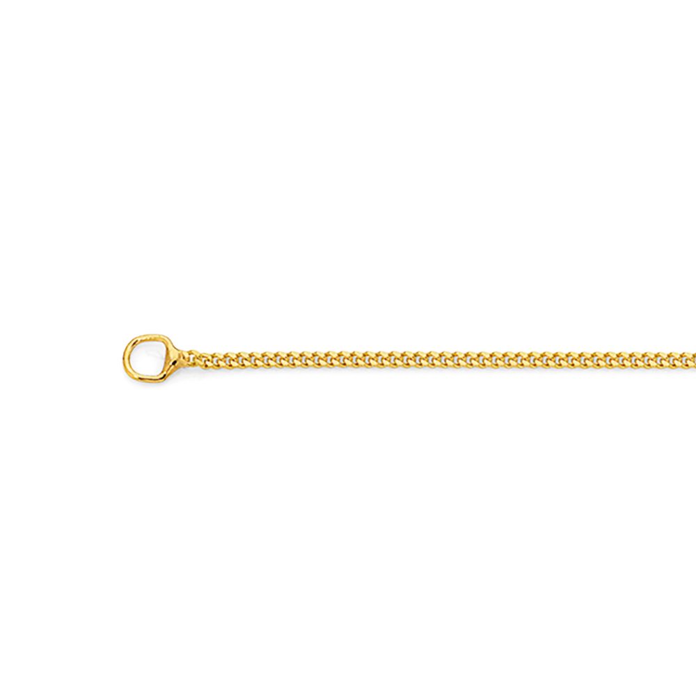 9ct Gold 45cm Solid Curb Chain 