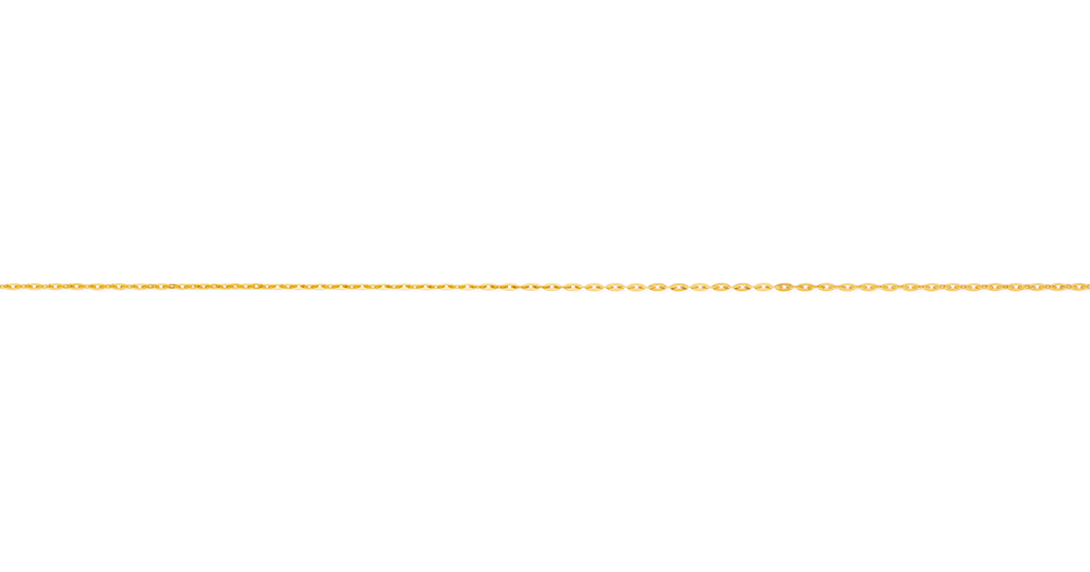 9ct Gold 45cm Solid Trace Chain | Angus & Coote