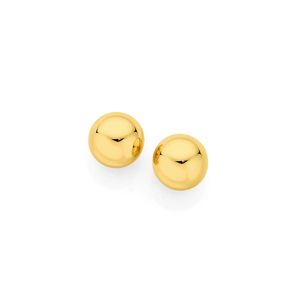 Buy Stainless Steel Ball Stud Earrings - Gold Tone Five Pair Set Jewelry  Sizes 2mm 3mm 4mm 5mm 6mm at Amazon.in