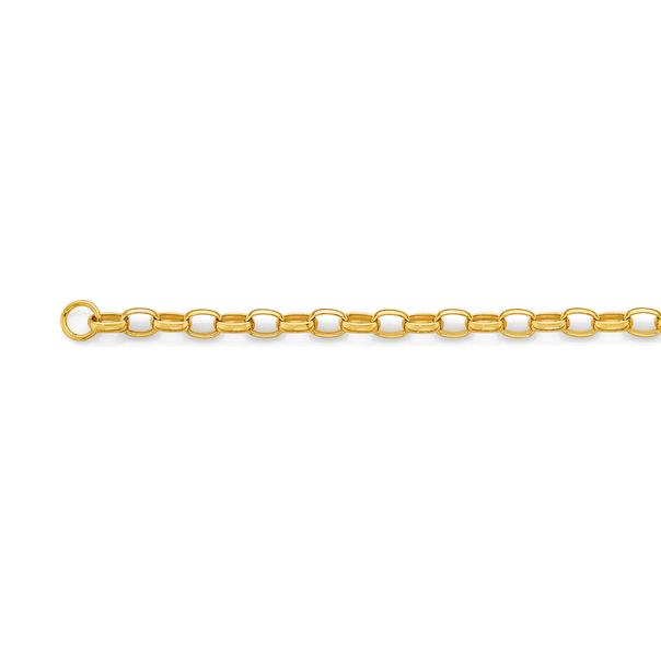 9ct Gold 50cm Oval Belcher Chain