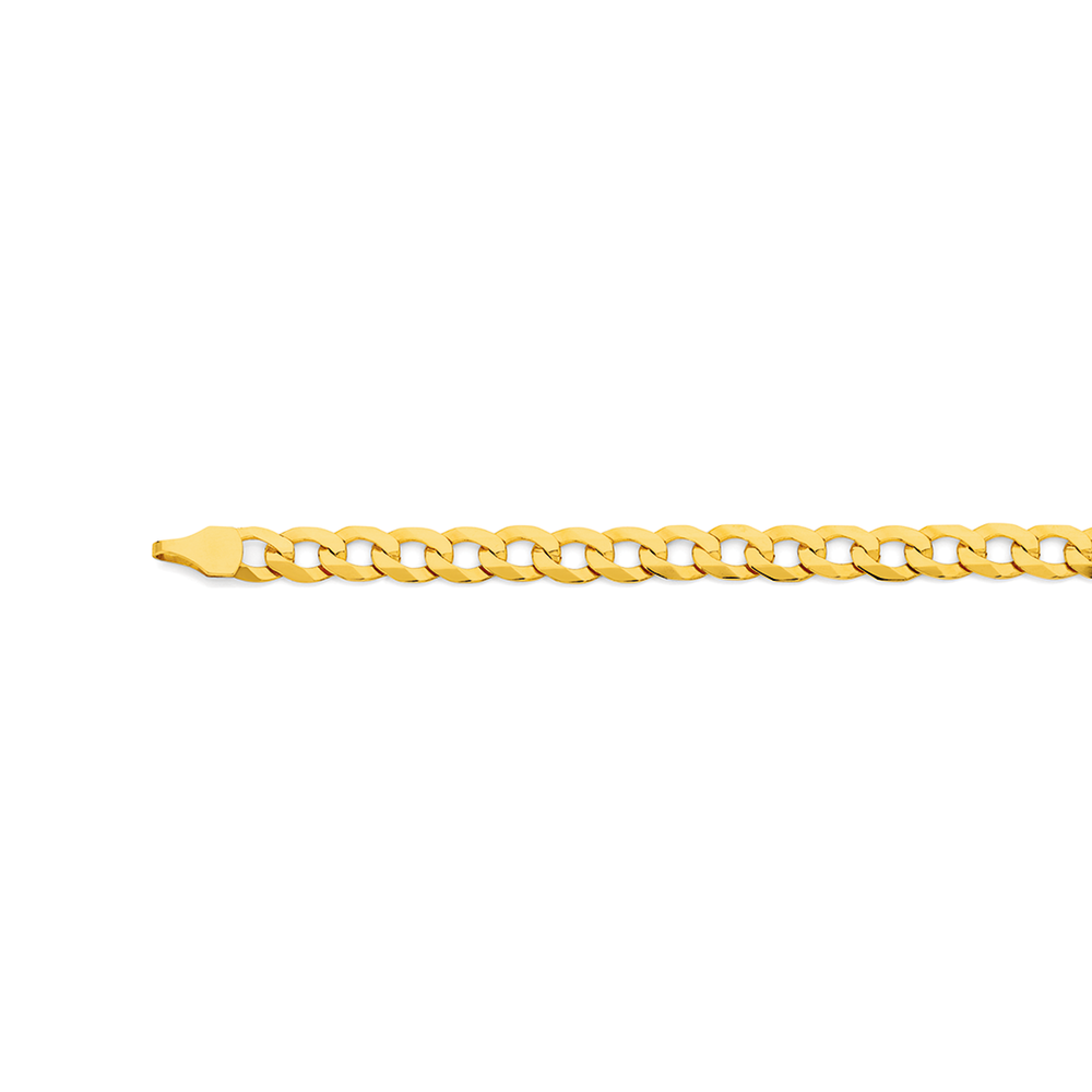 9ct Gold 60cm Solid Curb Chain | Chains 