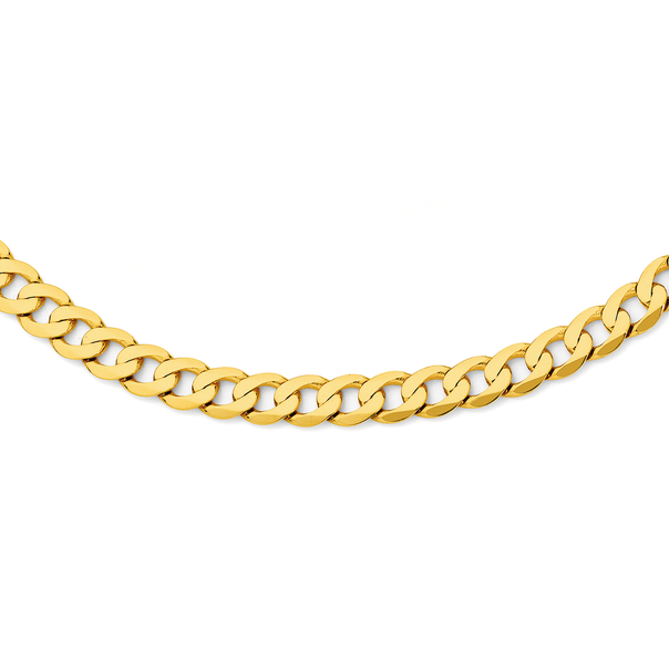 9ct Gold 50cm Solid Curb Chain