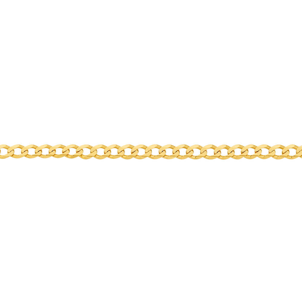 9ct Gold 50cm Solid Curb Chain 