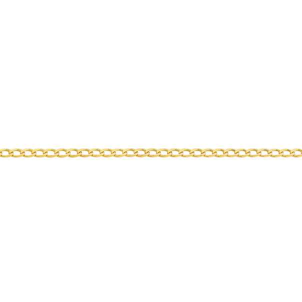9ct Gold 50cm Solid Open Curb Chain