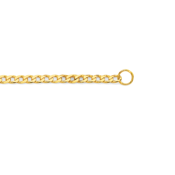 9ct Gold 50cm Solid Oval Curb Chain