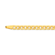 9ct Gold 55cm Solid Bevelled Curb Chain