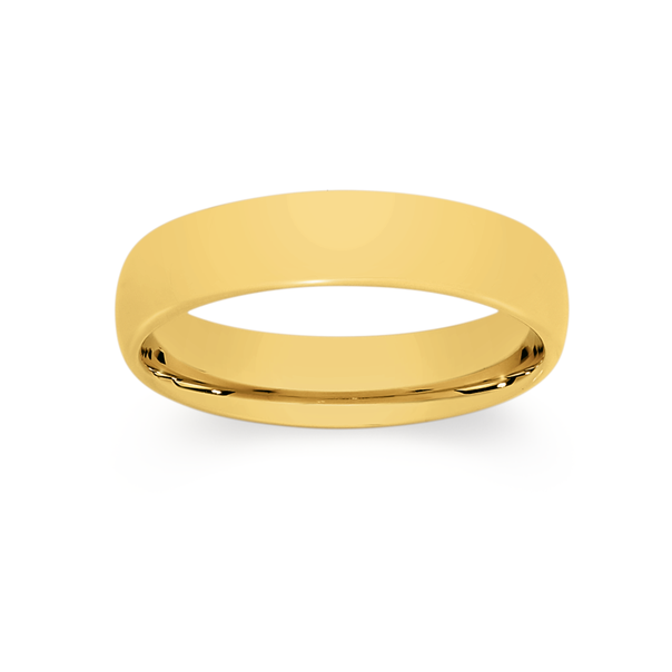 9ct Gold 5mm Comfort Fit Wedding Band
