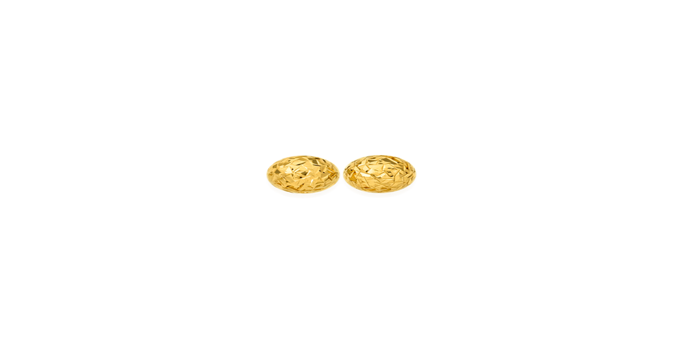 9ct Gold 5mm Diamondcut Ball Stud Earrings Angus & Coote