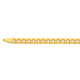 9ct Gold 60cm Solid Bevelled Curb Chain