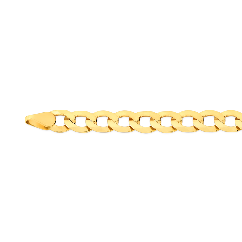 9ct Gold 60cm Solid Curb Chain | Chains 