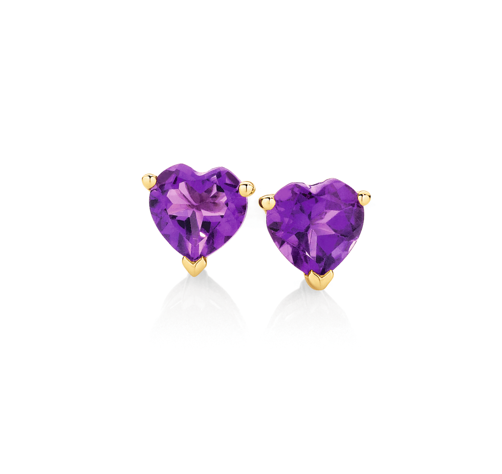 Affinity Cultured Pearl & Amethyst Stud Earring s, Sterling - QVC.com