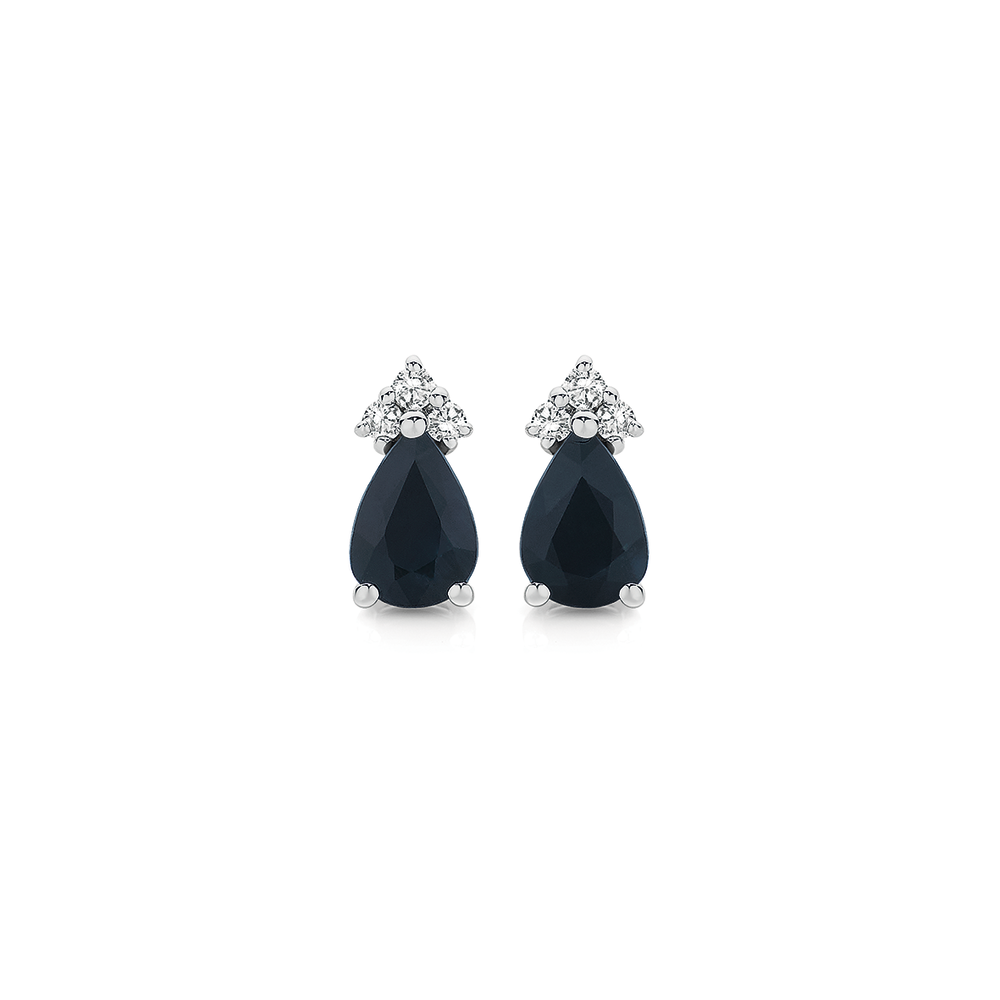 Lisa Bridge Amethyst & Black Sapphire Earrings