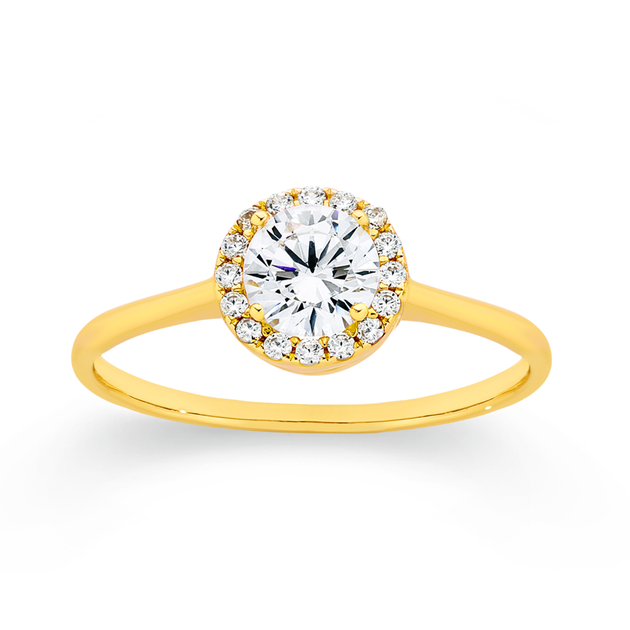 9ct Gold Cubic Zirconia Ring In White Angus Coote 9ct-gold-cubic-zirconia-ring-in-white-angus-coote