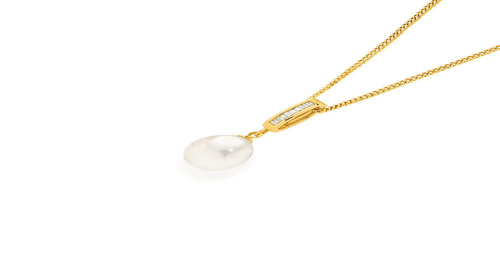 9ct Rose Gold Pink Freshwater Pearl Enhancer