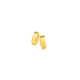 9ct Gold Curb Pattern Front Huggie Earrings