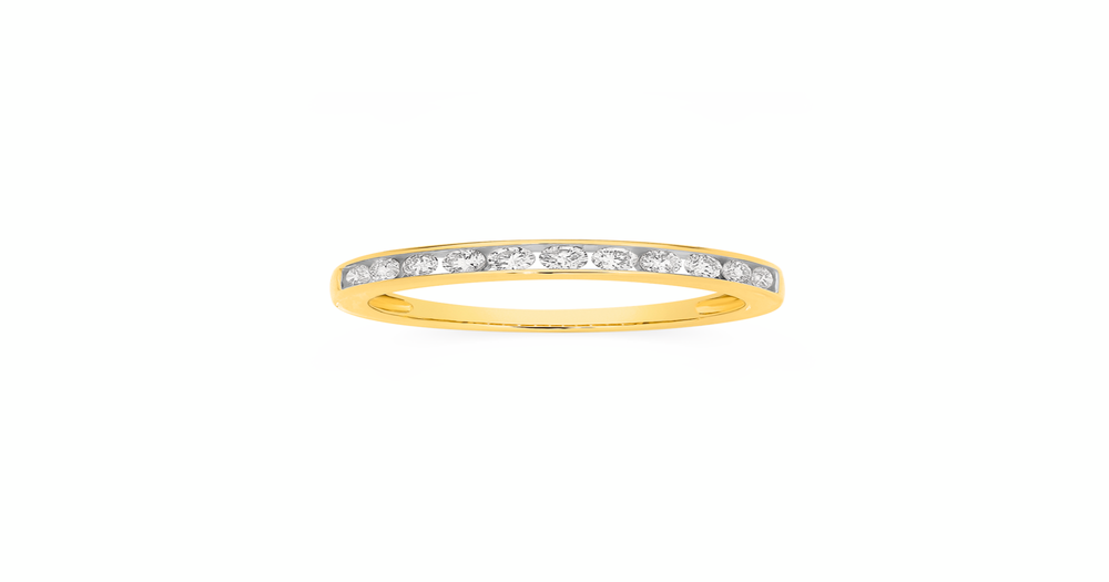 9ct Gold Diamond Anniversary Band Angus & Coote