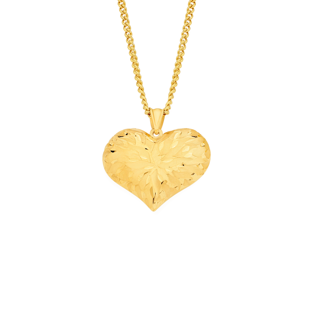 Yvonne Léon 9ct Gold Diamond Heart Padlock Necklace | Liberty