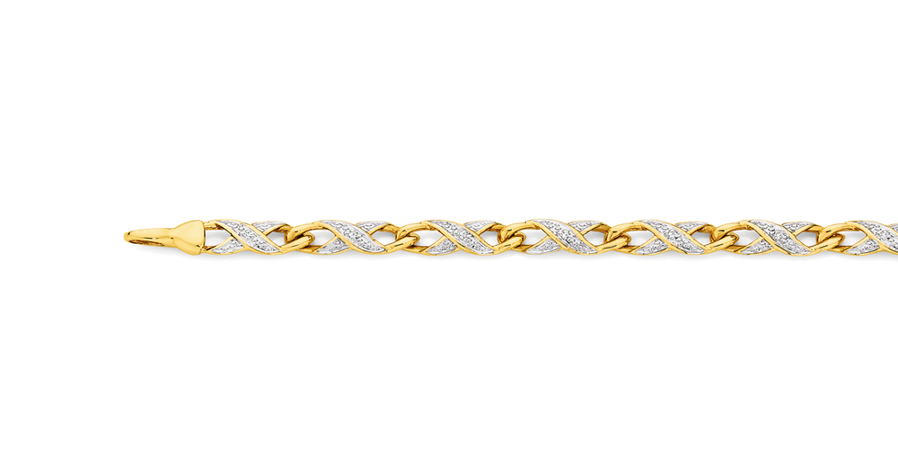 9ct Gold Diamond Infinity Bracelet Angus & Coote