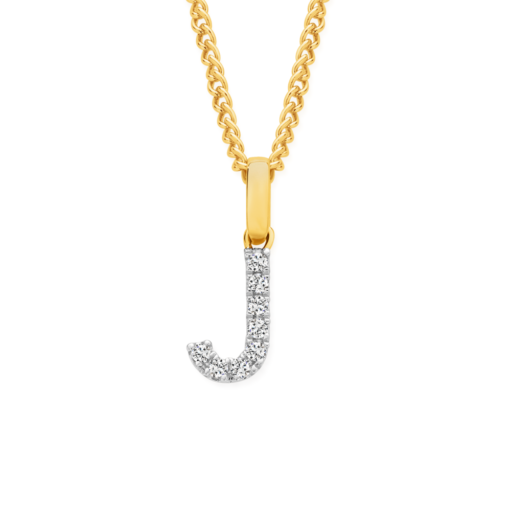 Tilted Diamond Initial Necklace – diamondaupair