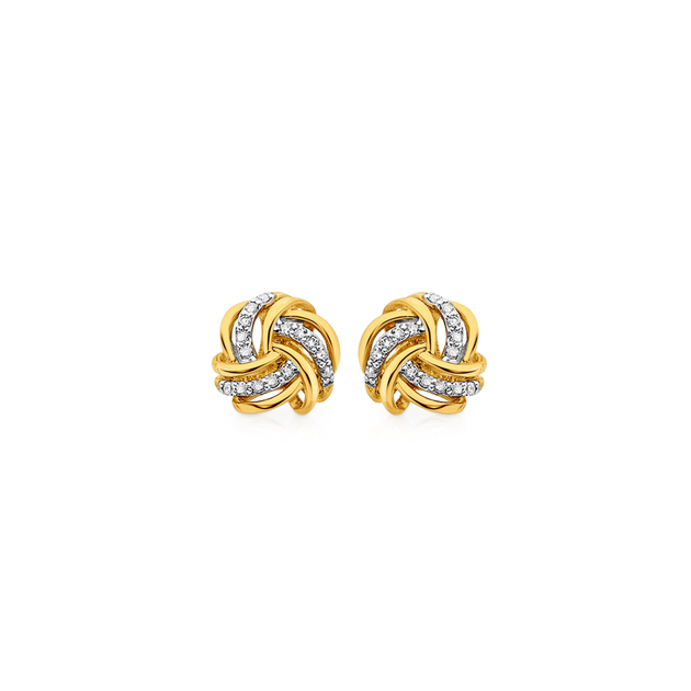 Angus and coote diamond stud earrings Clearance